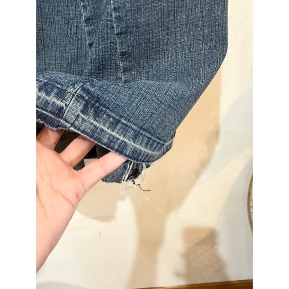 Y2K Denim Flare Maxi Skirt - Picture 10 of 11